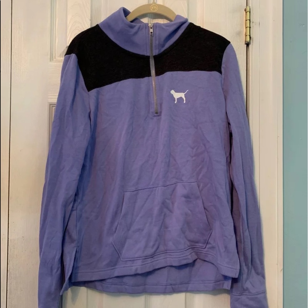 VS/Pink Half Zip Sweater
